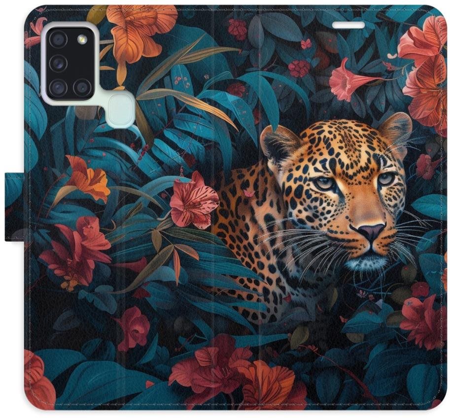 iSaprio Flip puzdro Flower Jaguar 02 pre Samsung Galaxy A21s