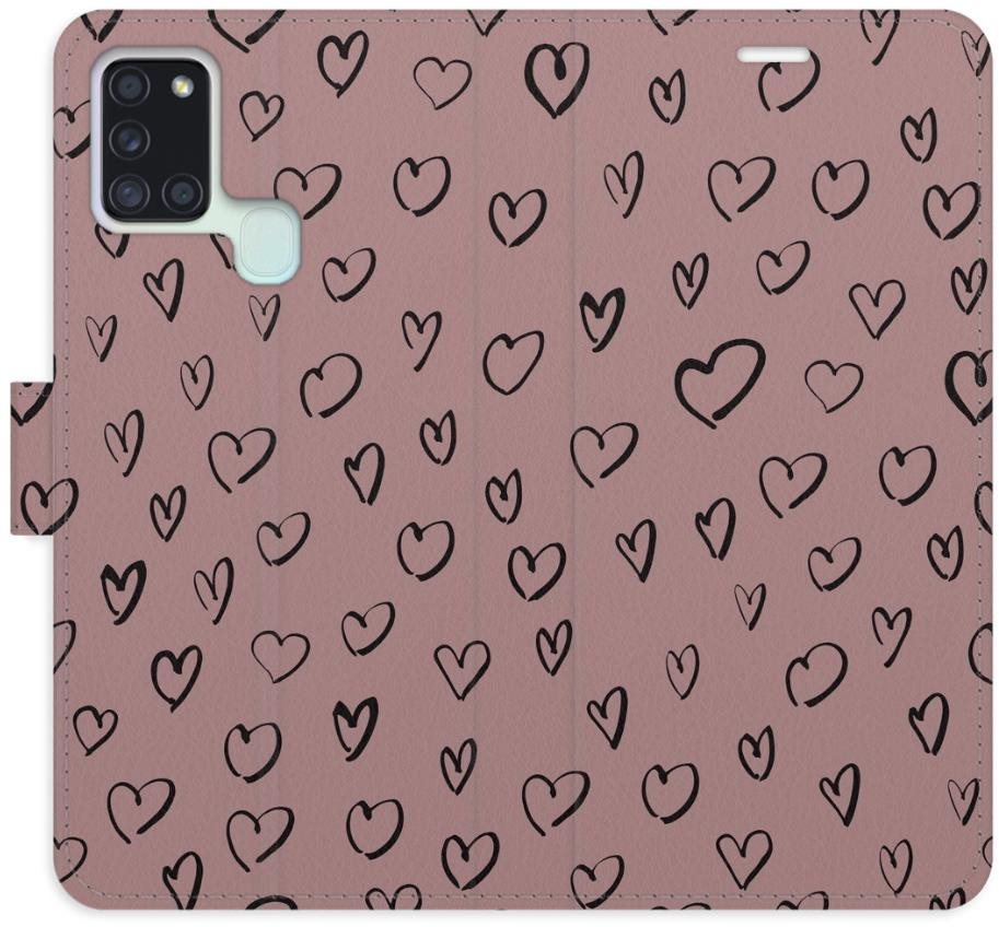 iSaprio Flip puzdro Heart Dark 02 pre Samsung Galaxy A21s
