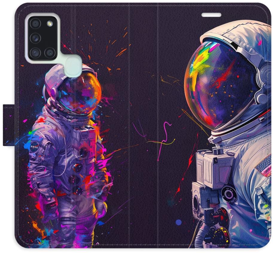 iSaprio Flip puzdro Neon Astronaut 02 pre Samsung Galaxy A21s