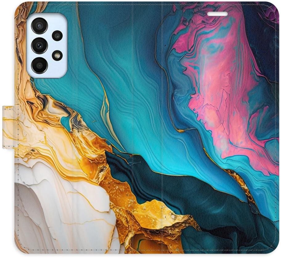 iSaprio Flip puzdro Colourful Marble pre Samsung Galaxy A23 / A23 5G