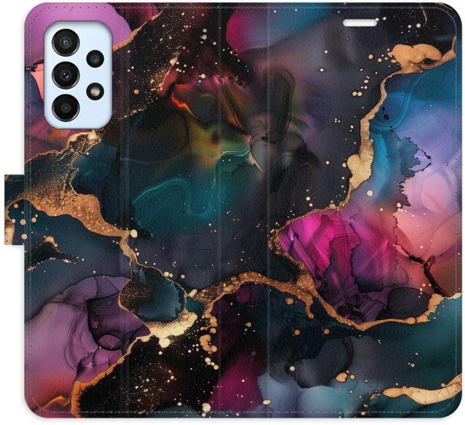 iSaprio Flip puzdro Dark Marble pre Samsung Galaxy A23 / A23 5G