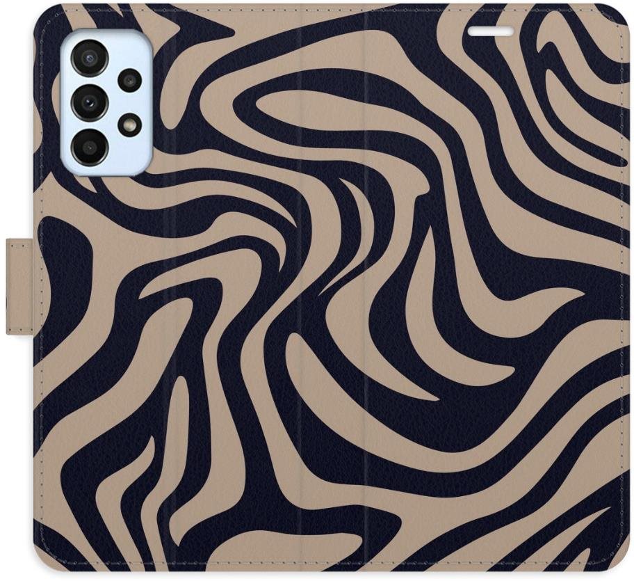 iSaprio Flip puzdro Zebra Black 02 pre Samsung Galaxy A23 / A23 5G