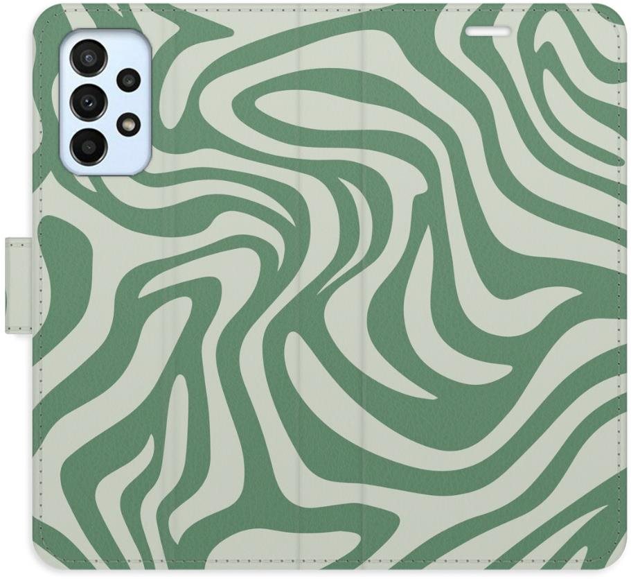 iSaprio Flip puzdro Zebra Green 02 pre Samsung Galaxy A23 / A23 5G