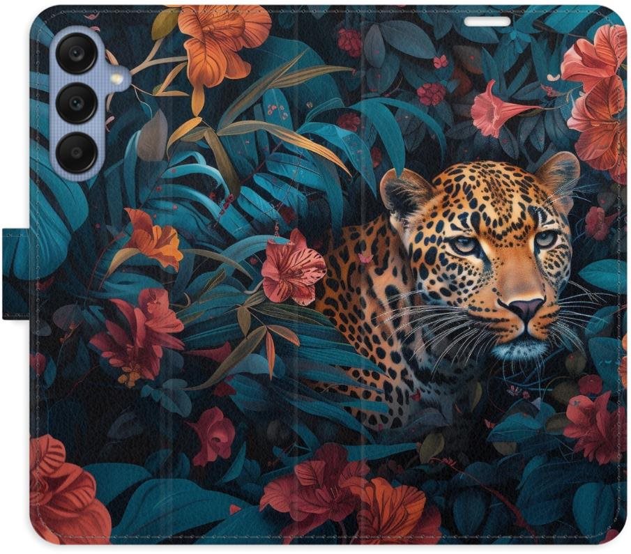 iSaprio Flip puzdro Flower Jaguar 02 pre Samsung Galaxy A25 5G