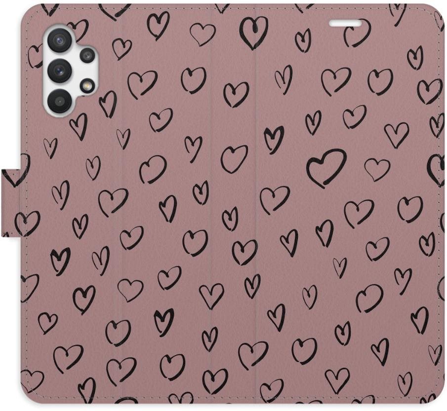 iSaprio Flip puzdro Heart Dark 02 pre Samsung Galaxy A32