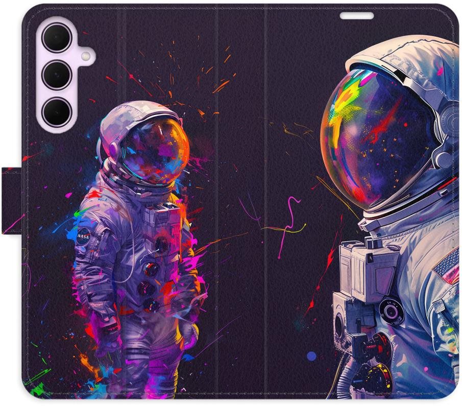 iSaprio Flip puzdro Neon Astronaut 02 pre Samsung Galaxy A35 5G