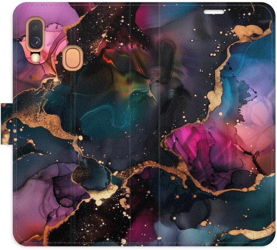 iSaprio Flip puzdro Dark Marble pre Samsung Galaxy A40