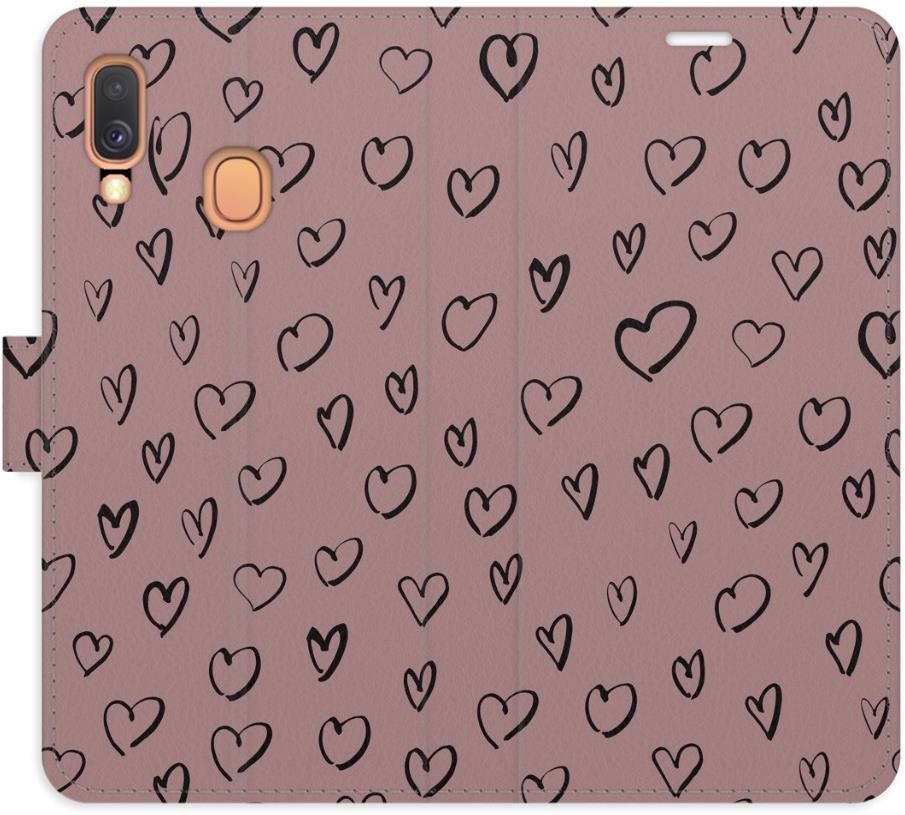 iSaprio Flip puzdro Heart Dark 02 pre Samsung Galaxy A40