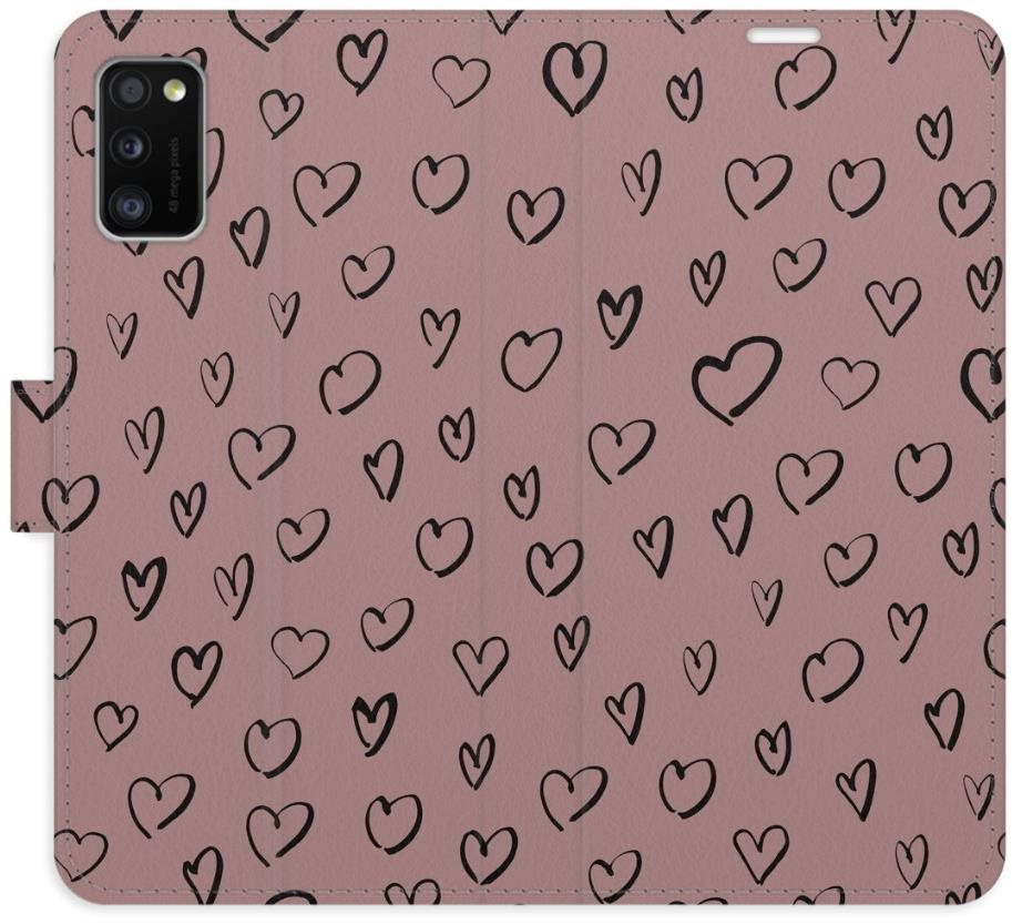 iSaprio Flip puzdro Heart Dark 02 pre Samsung Galaxy A41