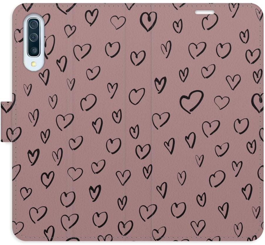 iSaprio Flip puzdro Heart Dark 02 pre Samsung Galaxy A50