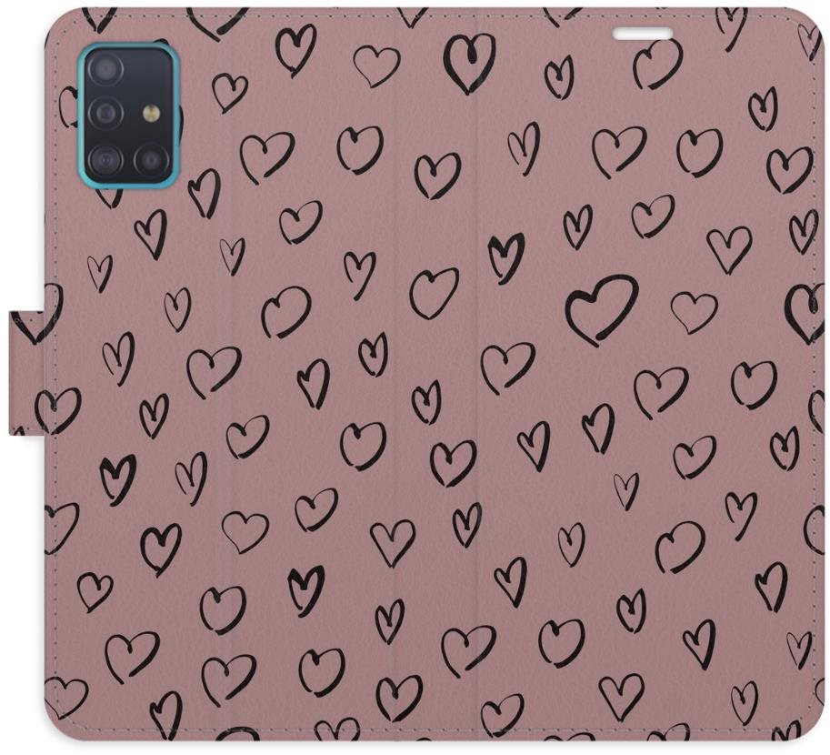 iSaprio Flip puzdro Heart Dark 02 pre Samsung Galaxy A51