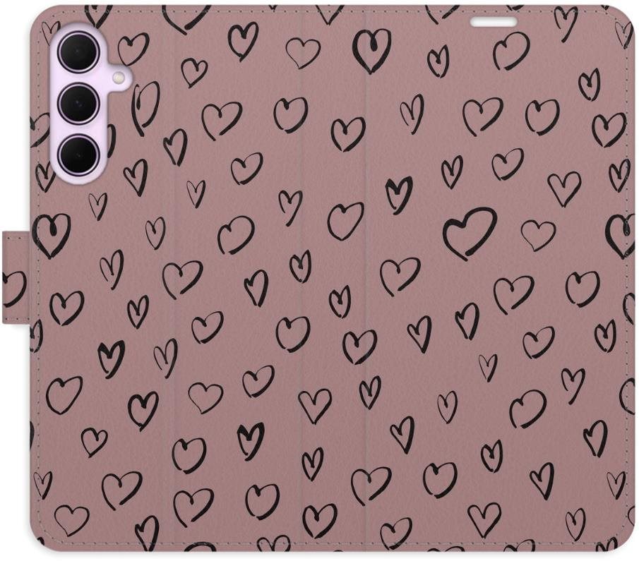iSaprio Flip puzdro Heart Dark 02 pre Samsung Galaxy A55 5G