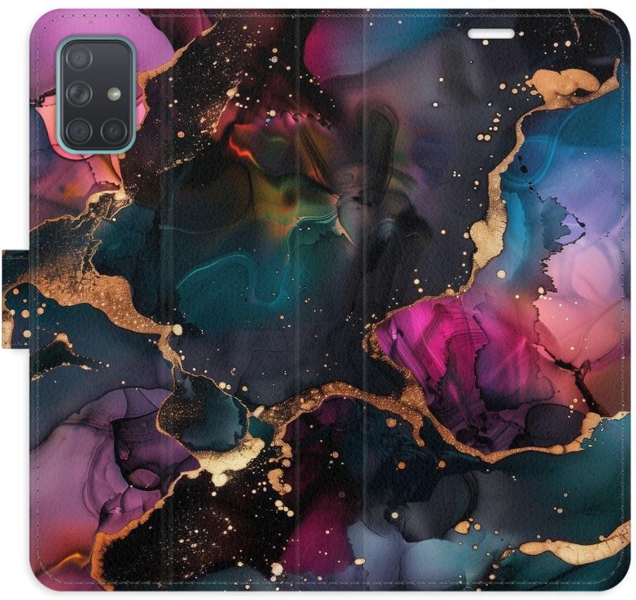 iSaprio Flip puzdro Dark Marble pre Samsung Galaxy A71