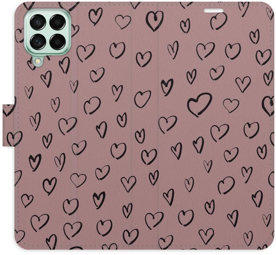 iSaprio Flip puzdro Heart Dark 02 pre Samsung Galaxy M53 5G