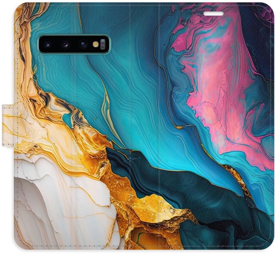 iSaprio Flip puzdro Colourful Marble pre Samsung Galaxy S10