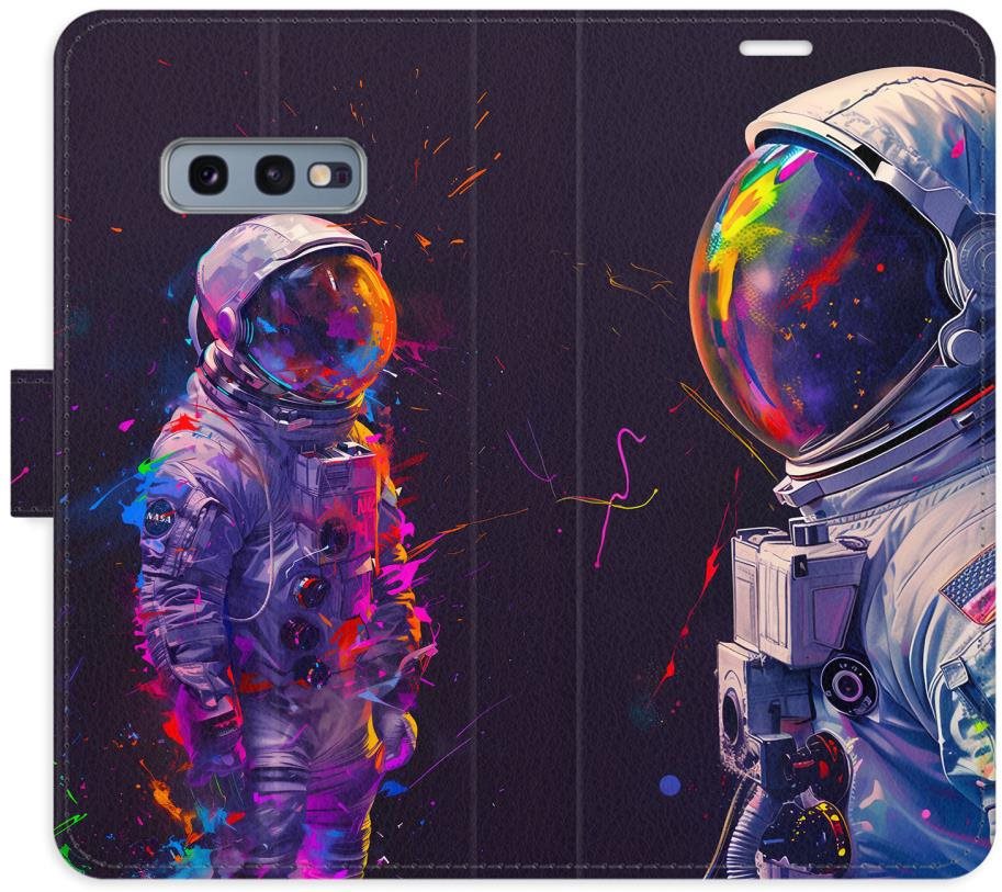 iSaprio Flip puzdro Neon Astronaut 02 pre Samsung Galaxy S10e