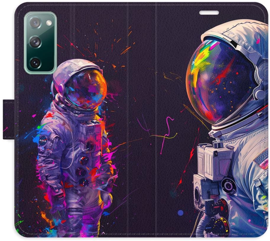 iSaprio Flip puzdro Neon Astronaut 02 pre Samsung Galaxy S20 FE