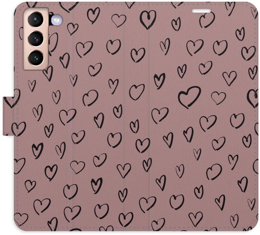 iSaprio Flip puzdro Heart Dark 02 pre Samsung Galaxy S21