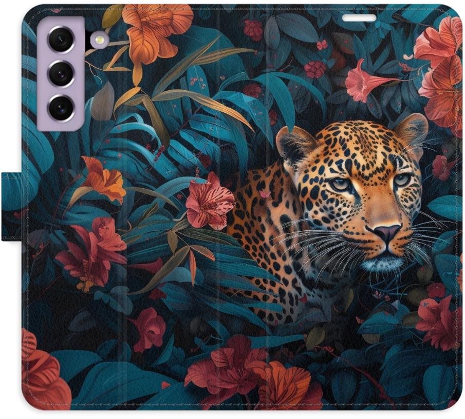 iSaprio Flip puzdro Flower Jaguar 02 pre Samsung Galaxy S21 FE 5G