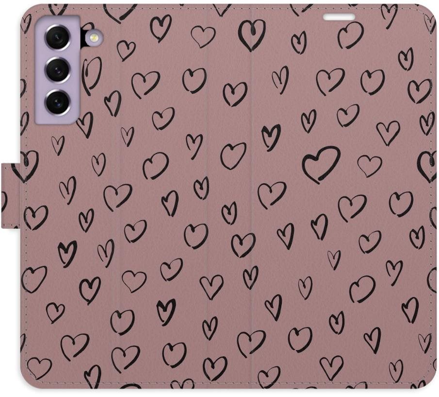 iSaprio Flip puzdro Heart Dark 02 pre Samsung Galaxy S21 FE 5G