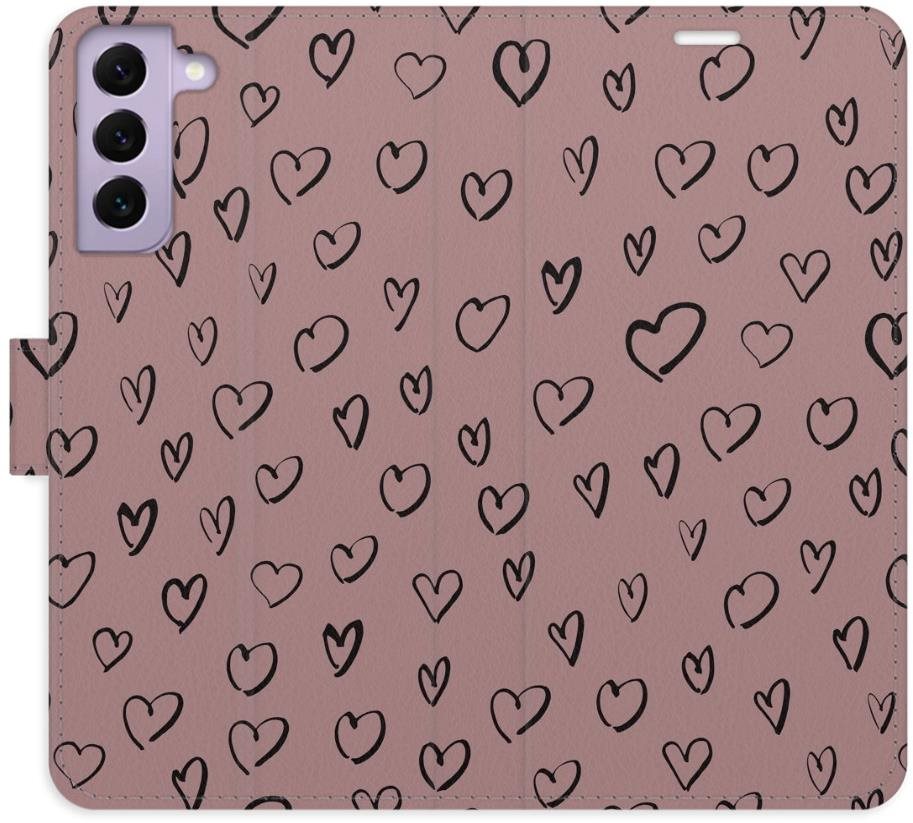 iSaprio Flip puzdro Heart Dark 02 pre Samsung Galaxy S22 5G