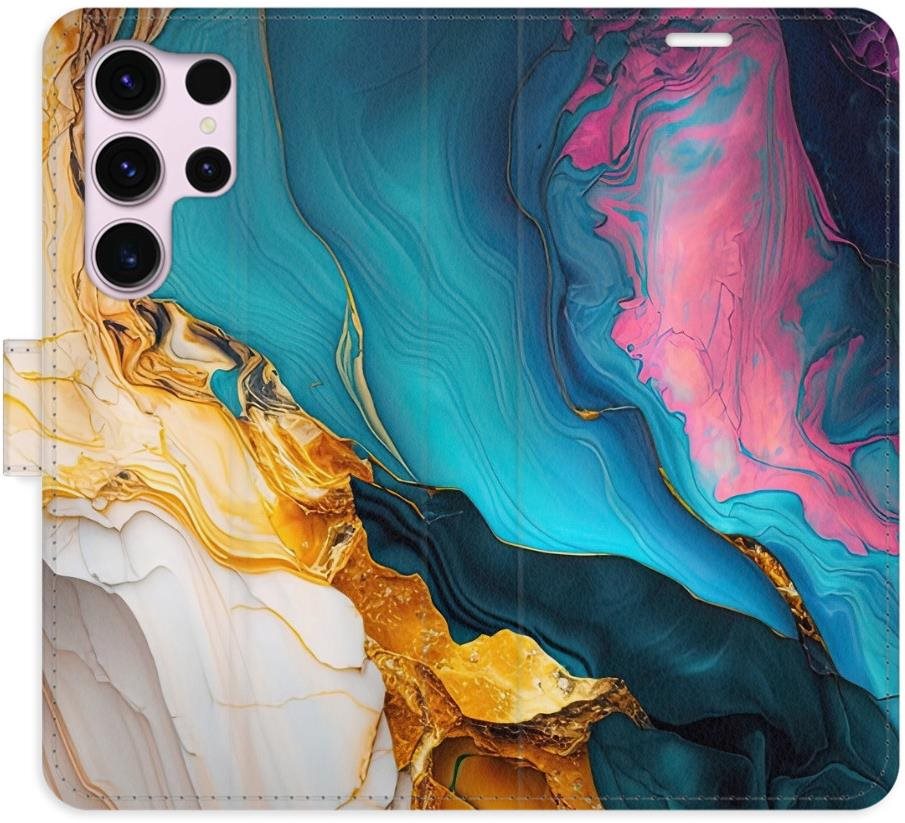 iSaprio Flip puzdro Colourful Marble pre Samsung Galaxy S23 Ultra