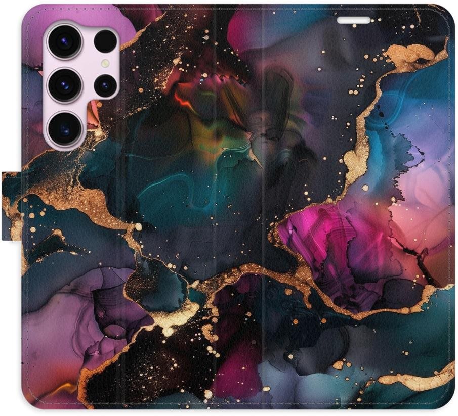 iSaprio Flip puzdro Dark Marble pre Samsung Galaxy S23 Ultra