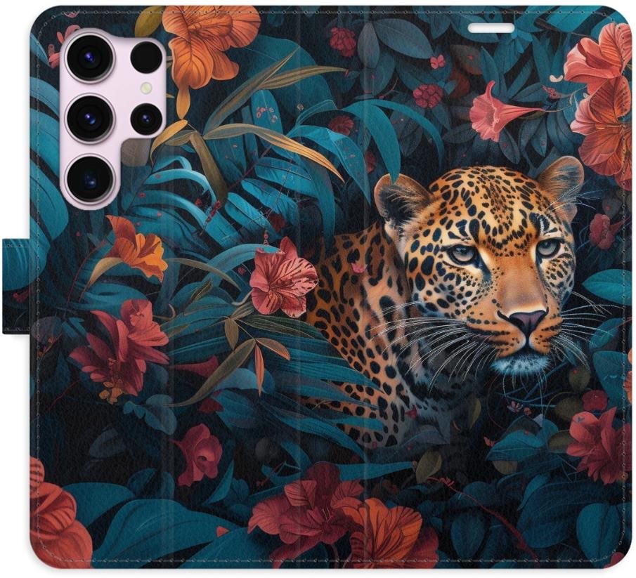 iSaprio Flip puzdro Flower Jaguar 02 pre Samsung Galaxy S23 Ultra