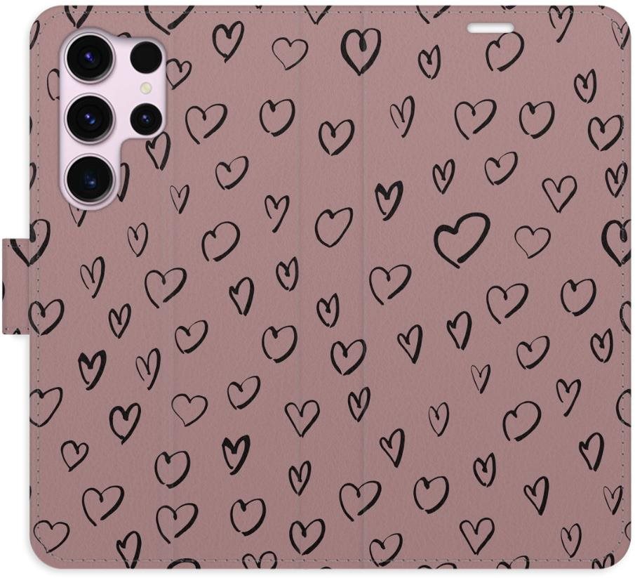 iSaprio Flip puzdro Heart Dark 02 pre Samsung Galaxy S23 Ultra
