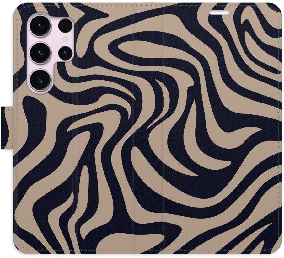 iSaprio Flip puzdro Zebra Black 02 pre Samsung Galaxy S23 Ultra