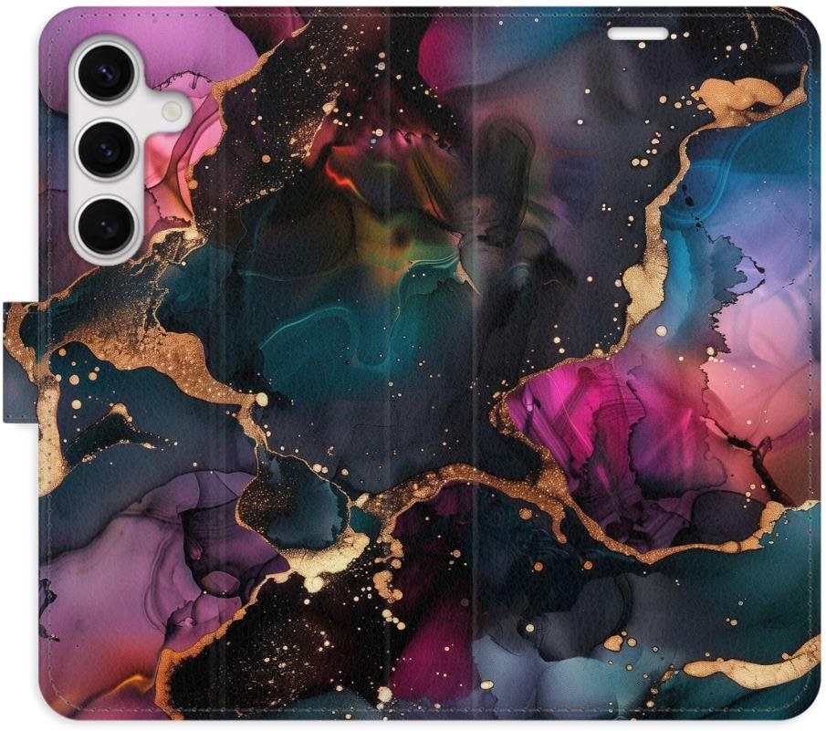 iSaprio Flip puzdro Dark Marble pre Samsung Galaxy S24