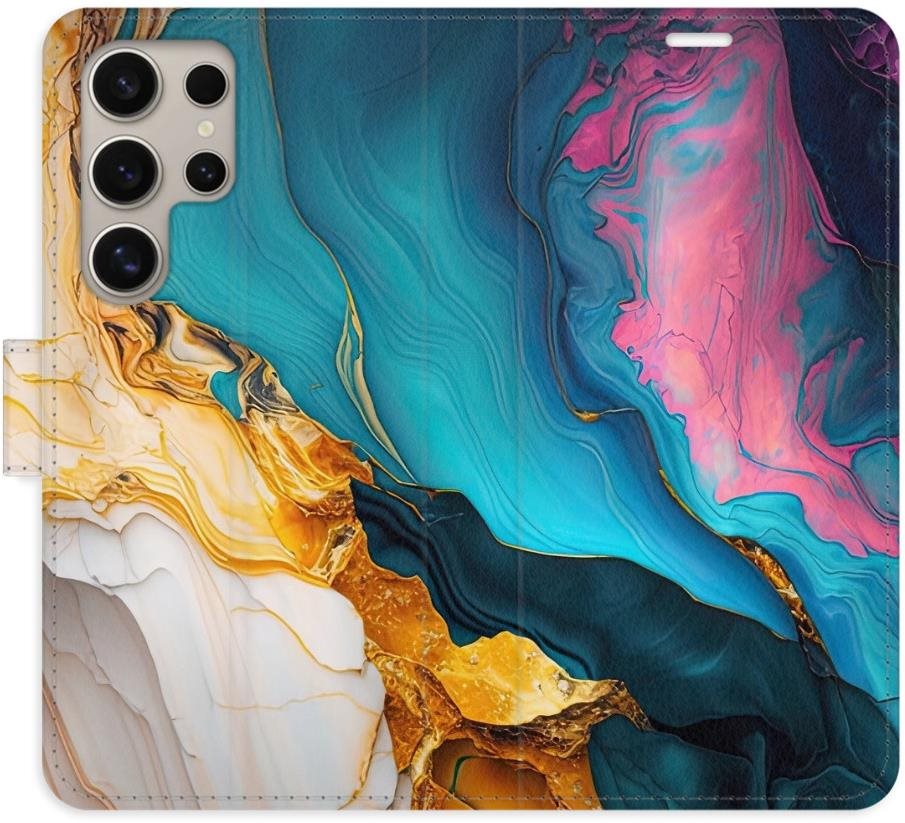 iSaprio Flip puzdro Colourful Marble pre Samsung Galaxy S24 Ultra