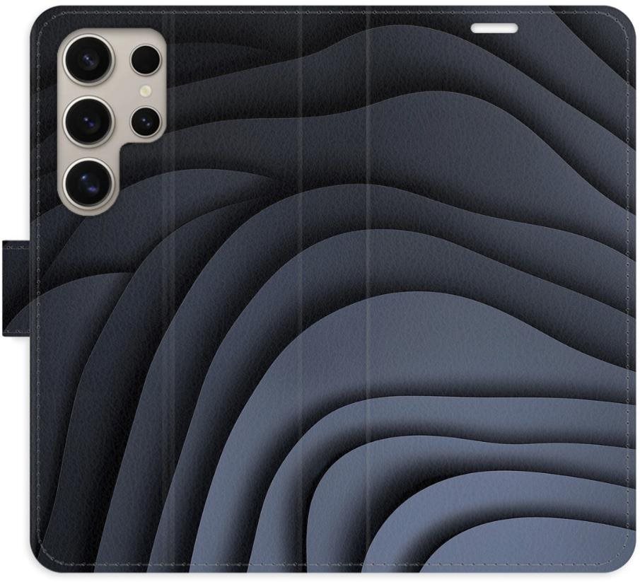iSaprio Flip puzdro Dark Waves pre Samsung Galaxy S24 Ultra