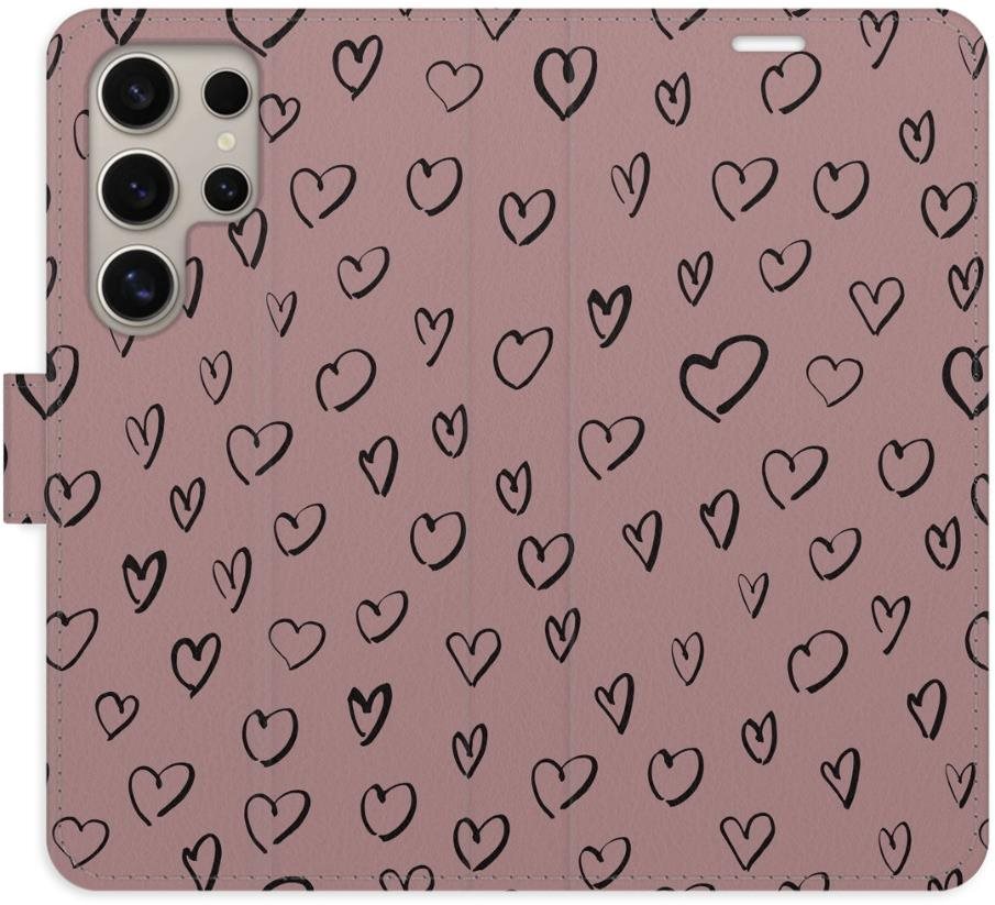 iSaprio Flip puzdro Heart Dark 02 pre Samsung Galaxy S24 Ultra