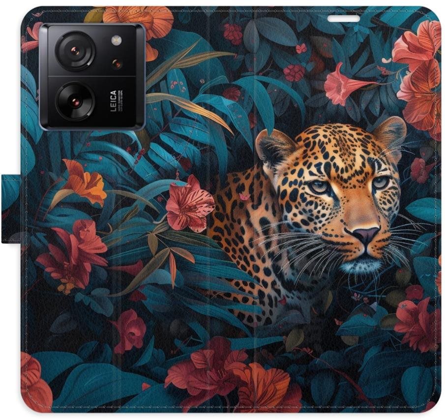 iSaprio Flip puzdro Flower Jaguar 02 pre Xiaomi 13T / 13T Pro