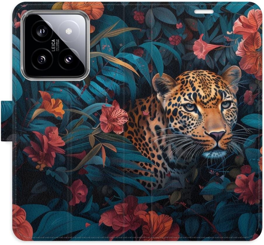 iSaprio Flip puzdro Flower Jaguar 02 pre Xiaomi 14