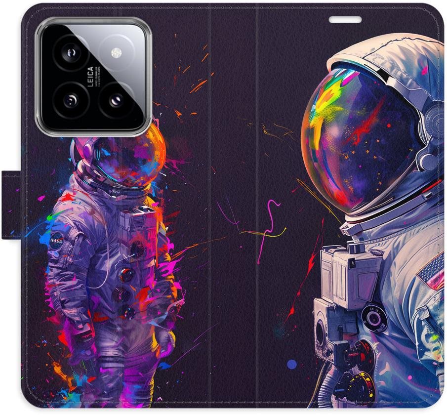 iSaprio Flip puzdro Neon Astronaut 02 pre Xiaomi 14