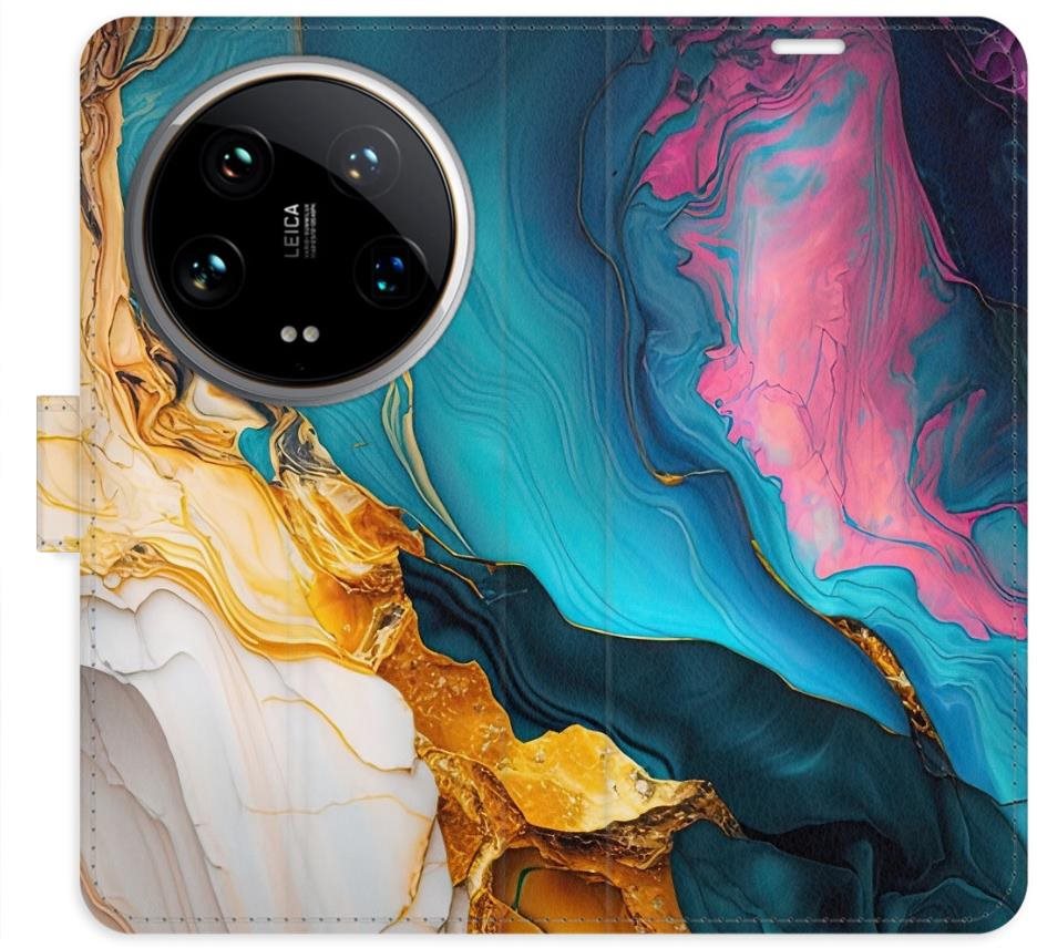 iSaprio Flip puzdro Colourful Marble pre Xiaomi 14 Ultra
