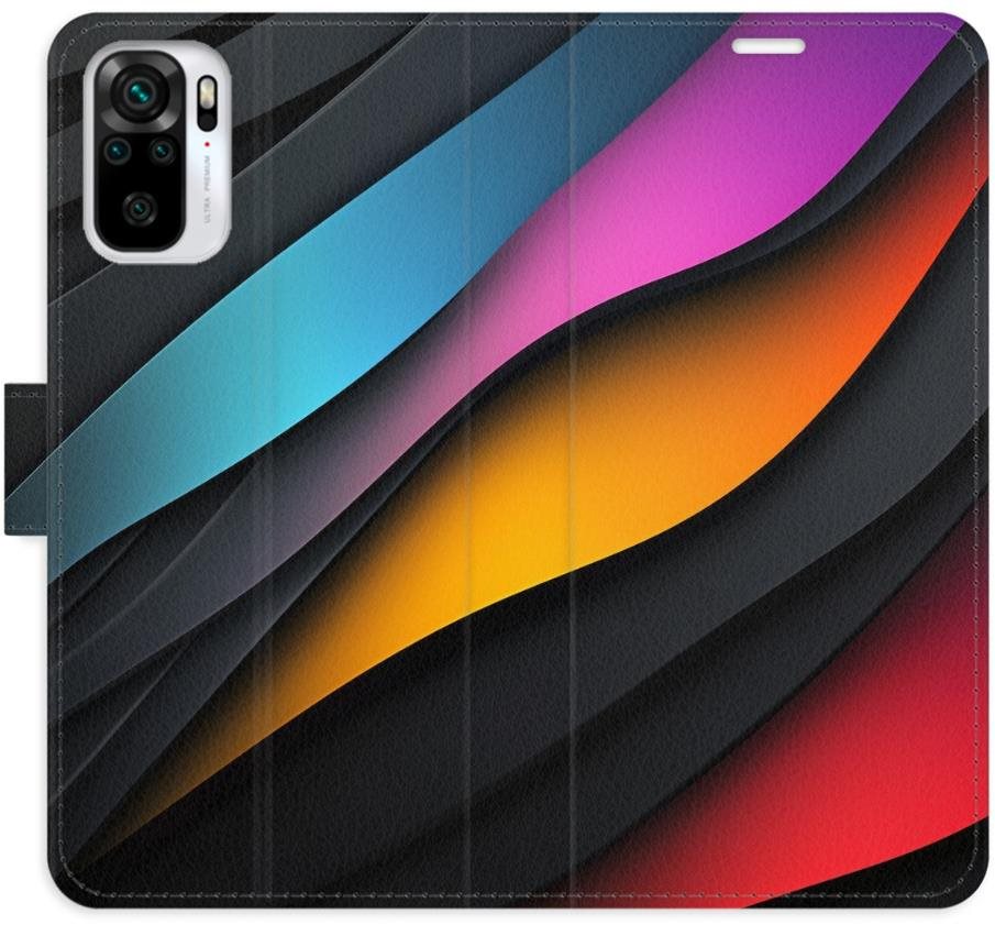 iSaprio Flip puzdro Color Waves na Xiaomi Redmi Note 10/Note 10S