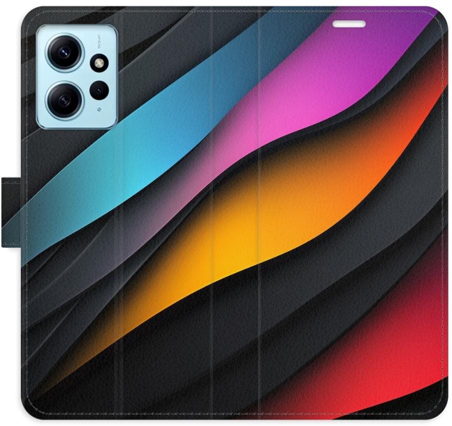 iSaprio Flip puzdro Color Waves pre Xiaomi Redmi Note 12 5G