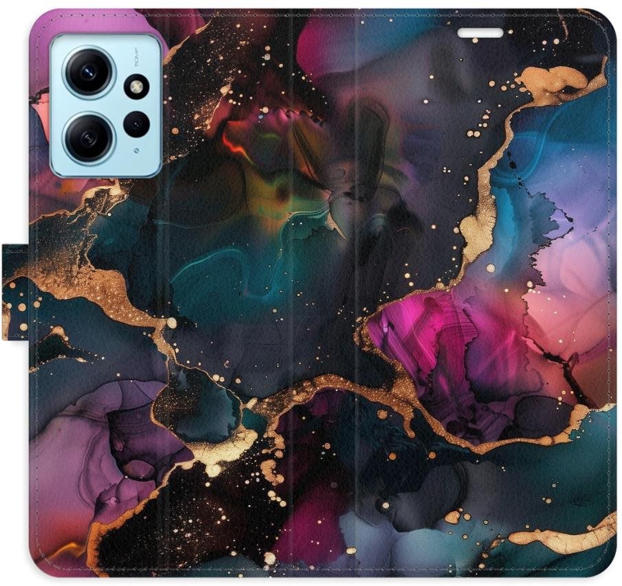 iSaprio Flip puzdro Dark Marble pre Xiaomi Redmi Note 12 5G