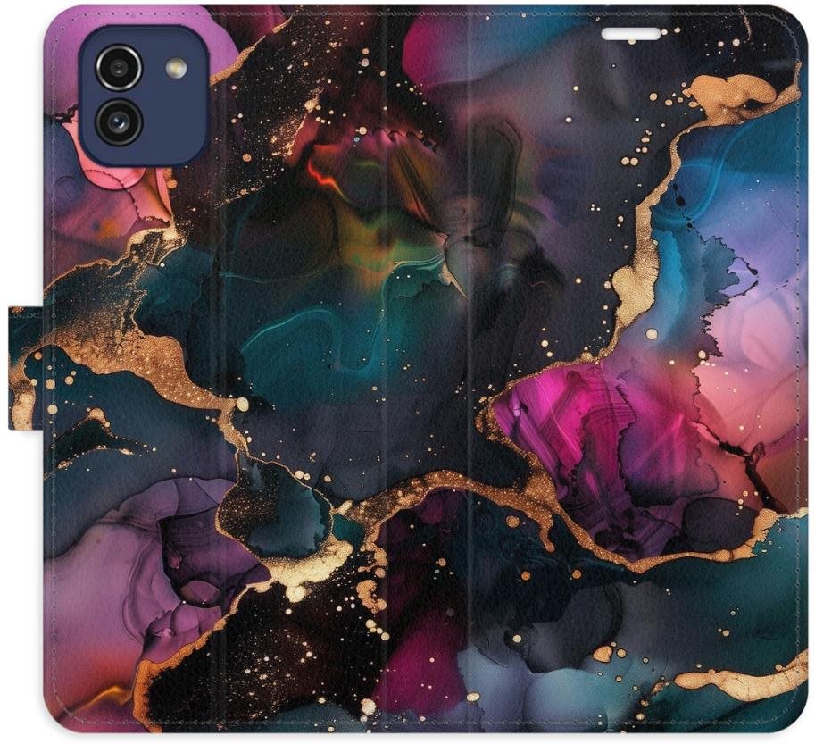 iSaprio Flip puzdro Dark Marble pre Samsung Galaxy A03