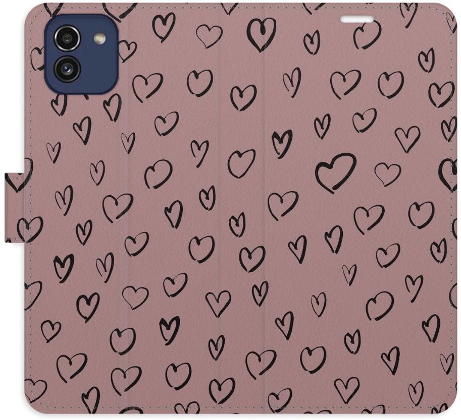 iSaprio Flip puzdro Heart Dark 02 pre Samsung Galaxy A03
