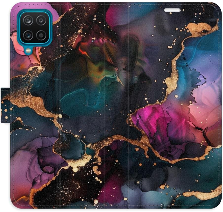 iSaprio Flip puzdro Dark Marble pre Samsung Galaxy A12