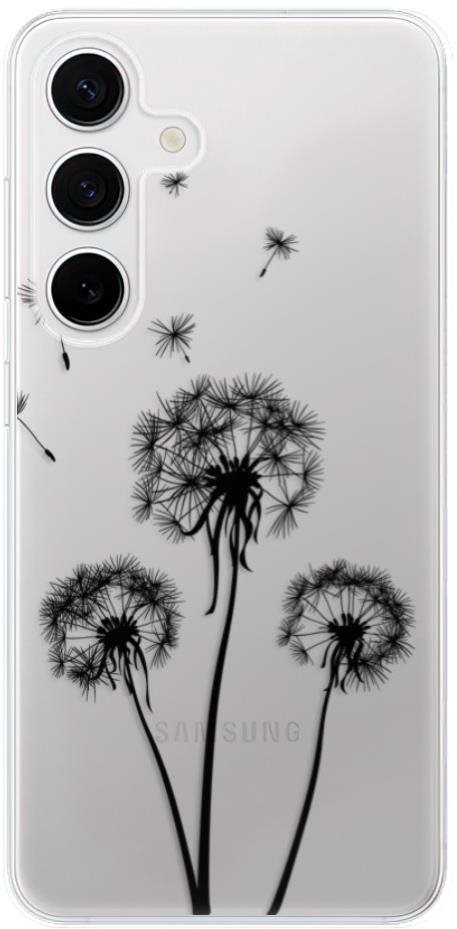 iSaprio Three Dandelions – black – Samsung Galaxy S24