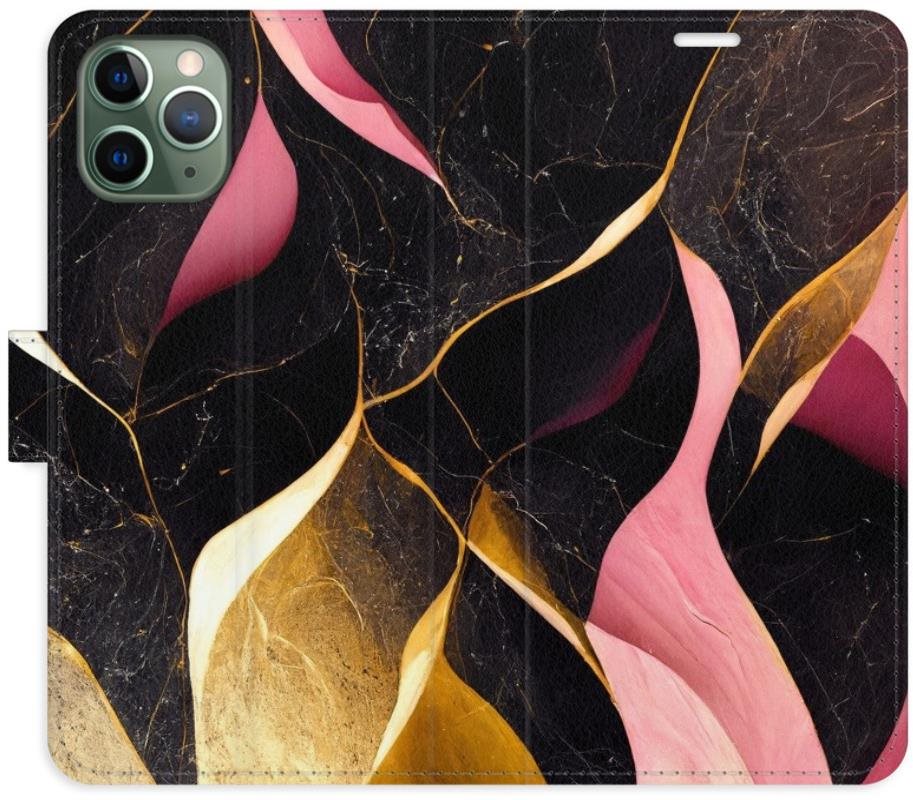 iSaprio flip puzdro Gold Pink Marble 02 pre iPhone 11 Pro