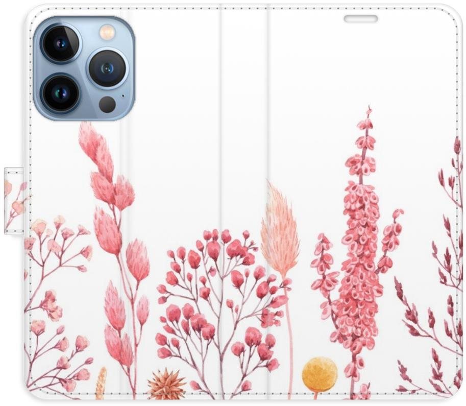 iSaprio flip puzdro Pink Flowers 03 pre iPhone 13 Pro