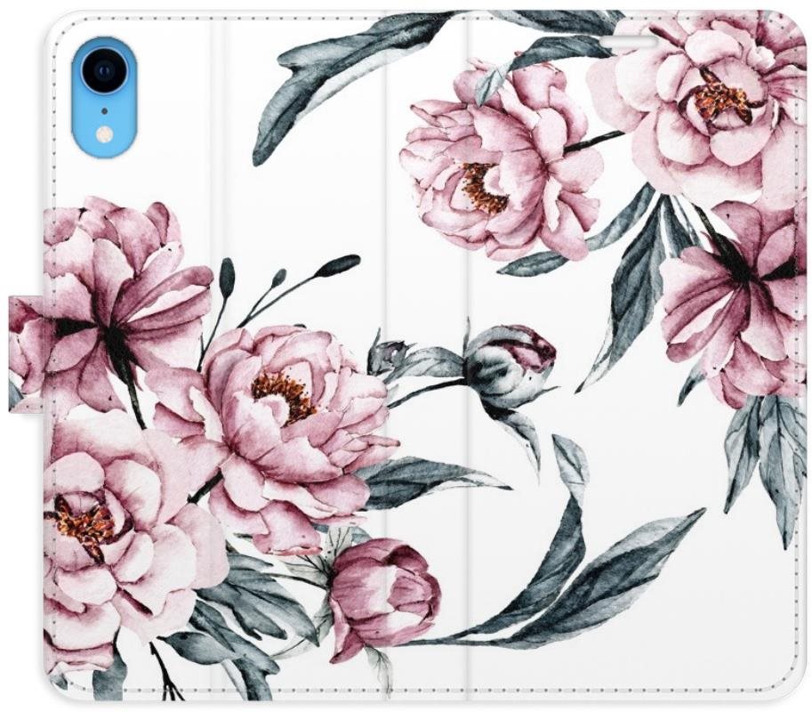 iSaprio flip puzdro Pink Flowers pre iPhone XR