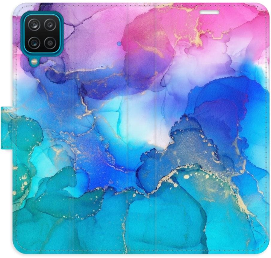 iSaprio flip puzdro BluePink Paint na Samsung Galaxy A12