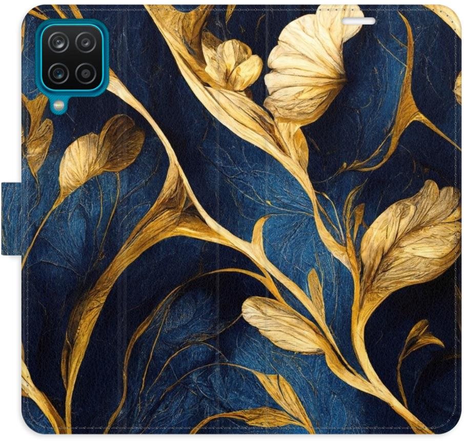 iSaprio flip puzdro GoldBlue na Samsung Galaxy A12